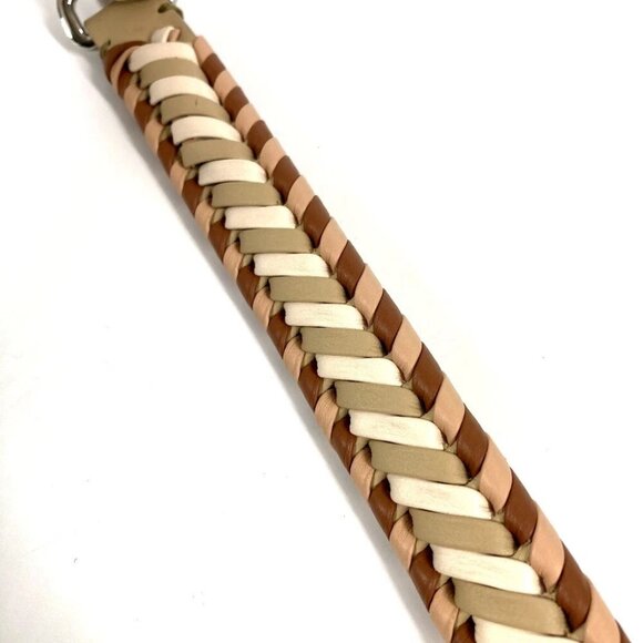 FENDI Strap you Striped Bicolor Bag Accessories Shoulder strap Leather Beige - Picture 12 of 14